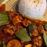 Mapo tofu at Veganees in Amsterdam