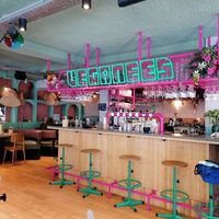 Interior, super cool at Veganees in Amsterdam