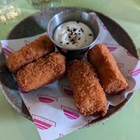 Kimchi croquettes at Veganees in Amsterdam