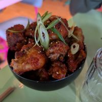 Korean fried cauliflower at Veganees in Amsterdam