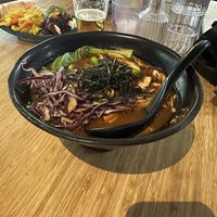 Miso ramen  at Veganees in Amsterdam