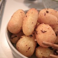 Szechuan potatoes at Veganees in Amsterdam