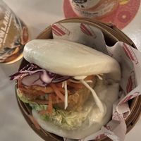 Crunchy tempeh bun   at Veganees in Amsterdam