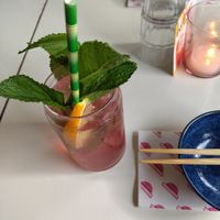 Hibiscus Iced Tea at Veganees in Amsterdam