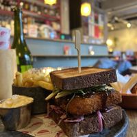 Tofu sandwich  at Veganees in Amsterdam