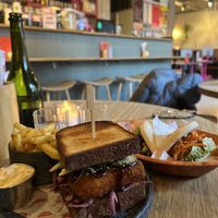 Sandwich and baos!  at Veganees in Amsterdam