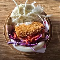 Tempeh bun at Veganees in Amsterdam