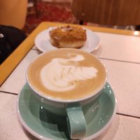 Beautiful swan on Pumpkin spice latte at ROUND - Helsinginkatu in Helsinki