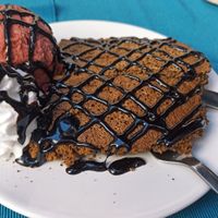 Brownie de chocolate at O Bo Xantar in Pontevedra