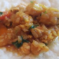 Garlic cauliflower puri at Indian Brasserie in South Shields