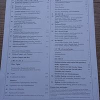 Menu at Lemon Tree in Bamberg