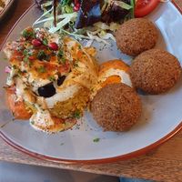 Reisgericht mit Falafel ..die muss man probiert haben at Lemon Tree in Bamberg