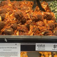 Vegan meatballs  at Whole Foods Market in Irvine