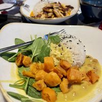 Yellow sweet potatoe curry   at Dean & David - Makartplatz in Salzburg