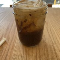 Vanilla oat milk cold brew  at Heist Cafe in San Francisco