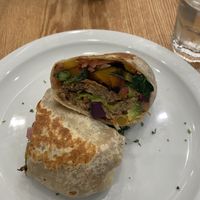 Vegan breakfast burrito   at Heist Cafe in San Francisco