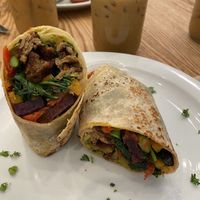 Vegan Beast burrito   at Heist Cafe in San Francisco