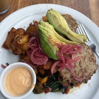 Vegan beast plate   at Heist Cafe in San Francisco