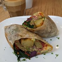 Vegan Beast breakfast burrito ~ best thing I've ever eaten! #Veganuary at Heist Cafe in San Francisco