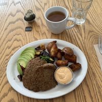 Vegan beast plate   at Heist Cafe in San Francisco