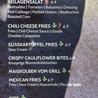 🌷 = vegan (Cauliflower vegan as well)  at Enchilada in Karlsruhe