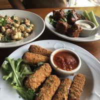 Mozz sticks!  at Pauseitively Vegan in Deerfield Beach