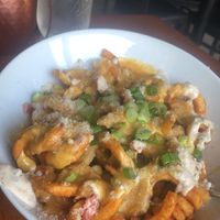 Loaded fries (must try!)  at Pauseitively Vegan in Deerfield Beach