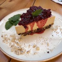 Vegan cheesecake  at Vegan & Veggie in Medellin