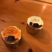 Chocolate tum tums - lots of flavours   at Vegan & Veggie in Medellin