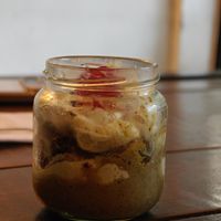 Pistacchio dessert — really good! at Vegan & Veggie in Medellin