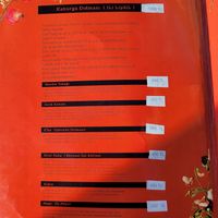 Menu at Al Hayaal in Mardin