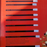 Menu at Al Hayaal in Mardin