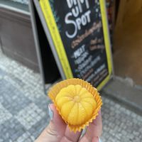 Mango mochi  at Dim Sum Spot Palackého in Prague