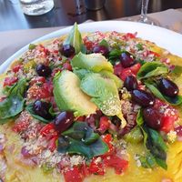 Pizza mit Focacciaboden at Bacán Pizzas de Autor in Mallorca