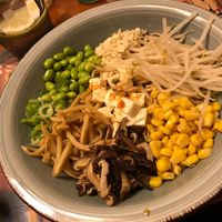 Ramen vegano seco at Ichiban Ramen & Street Food in Barcelona