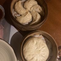 Vegan gyoza and nikuman  at Ichiban Ramen & Street Food in Barcelona