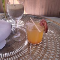 Blood orange sage lemonade at MOMI in Frankfurt