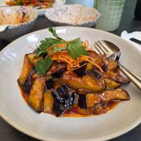 'Fried eggplant' at The Butterfly Lovers in Berlin