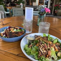 Beet salad and mixed green salad at The Floridian in St Augustine