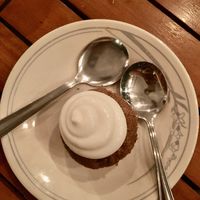Vegan carrot cake cupcake at The Floridian in St Augustine