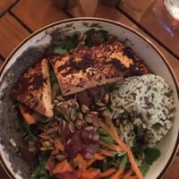 Quinoa bowl with blackened tofu. at The Floridian in St Augustine