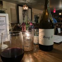 Red chilled wine at The Floridian in St Augustine