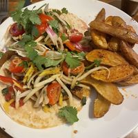 Vegan tacos with tempeh  at The Floridian in St Augustine