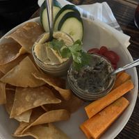 Chips n Dip appetizer amazing bean dip!   at The Floridian in St Augustine