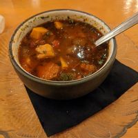 Tomato vegetable soup at The Floridian in St Augustine