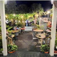 Beautiful outdoor seating at The Floridian in St Augustine