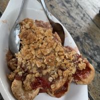 Apple strawberries crumble pie  at The Floridian in St Augustine