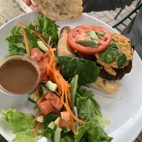 Veggie burger  at The Floridian in St Augustine