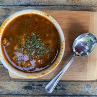 Tomato chickpea soup  at The Floridian in St Augustine