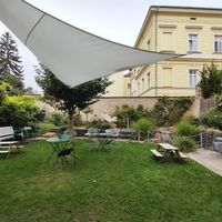 Garden at Cukrářstvi Pudilovi in Slany